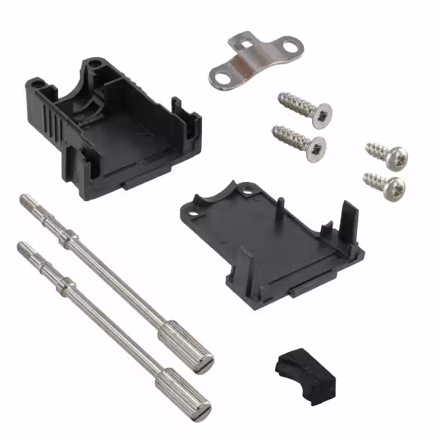 165X03319A Conec  Capots de connecteurs D-Sub en forme de D